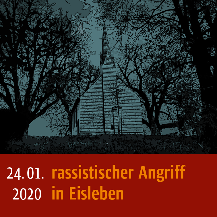 Infografik: 24.01.2020 rassistischer Angriff in Eisleben