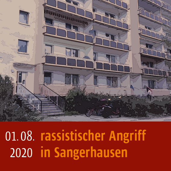 Rassistischer Angriff in Sangerhausen am 1.08.2020