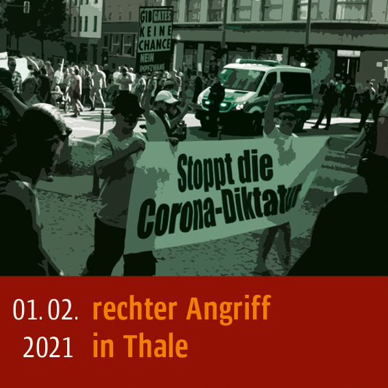 Rechter Angriff am 01.02.2021 in Thale